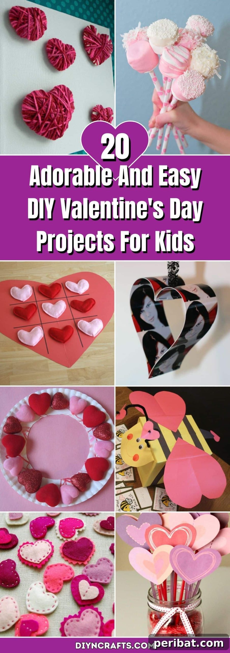 Sweet and Simple Valentine's Day Crafts for Children 2 20 Adorable And Easy DIY Valentine's Day Projects For Kids pitnerest image