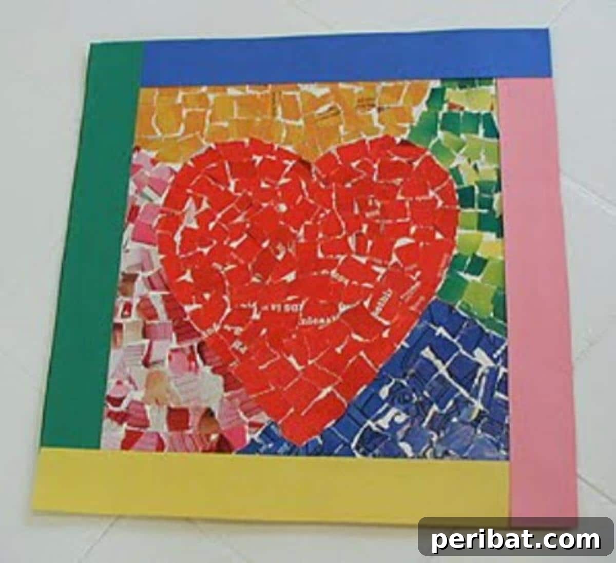 Sweet and Simple Valentine's Day Crafts for Children 11 Mosaic Heart