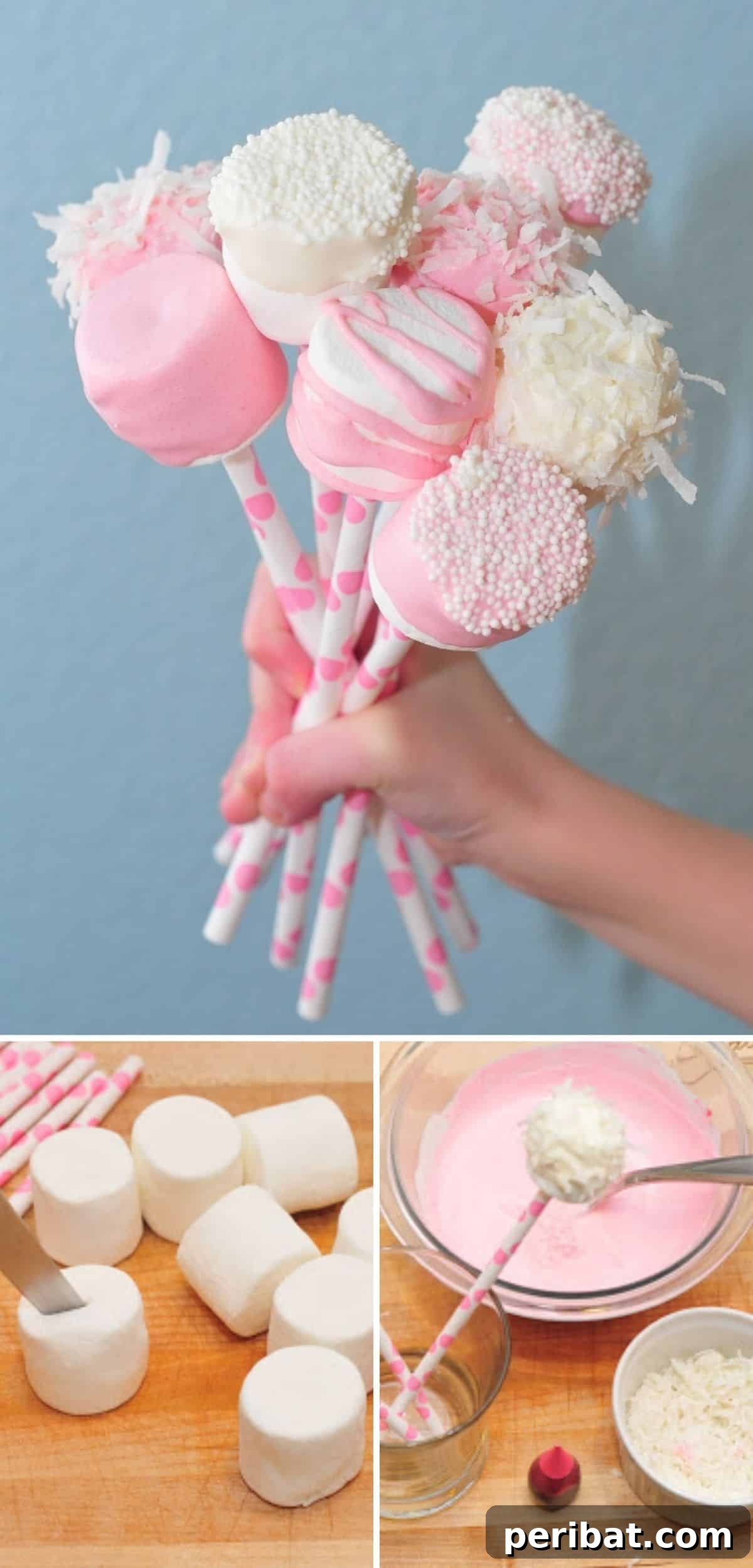 Sweet and Simple Valentine's Day Crafts for Children 15 Valentine’s Day Marshmallow Pops