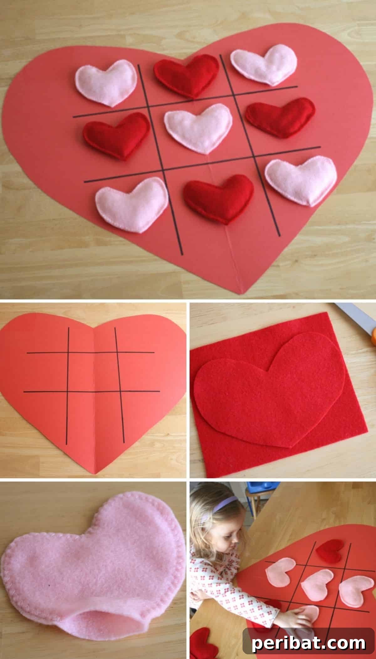 Sweet and Simple Valentine's Day Crafts for Children 16 Tic Tac Toe Hearts