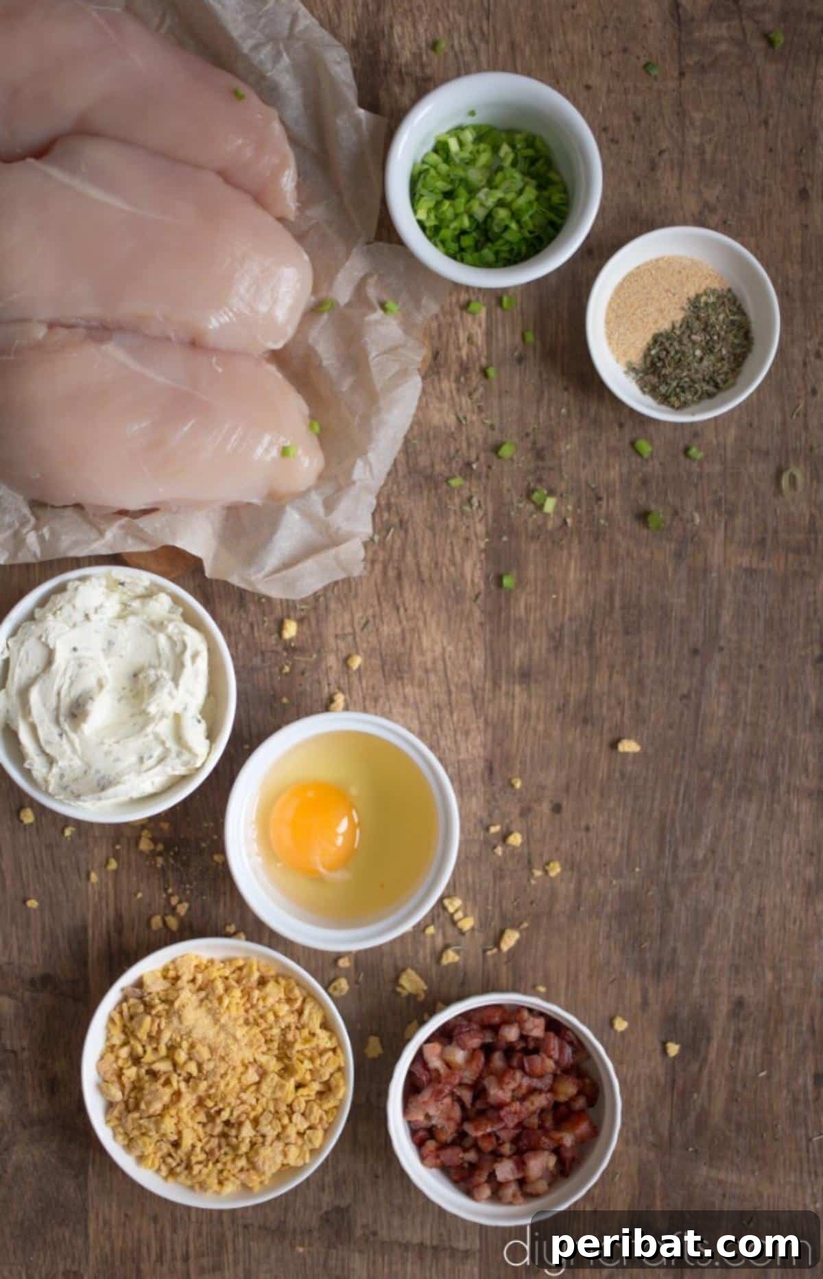 Golden Crispy Bacon and Cheese Chicken Rolls Easy Family Dinner 3 Ingredients for chicken rolls.