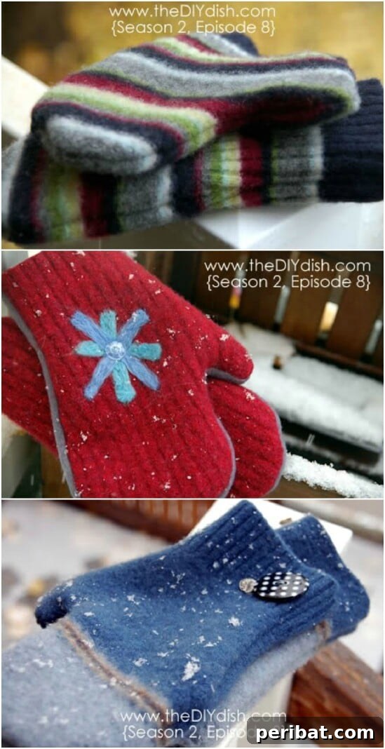 Sweater Salvation: Crafting New Life from Old Knits 2 Sweater Into Wool Mittens - 50 Amazingly Creative Upcycling Projects For Old Sweaters