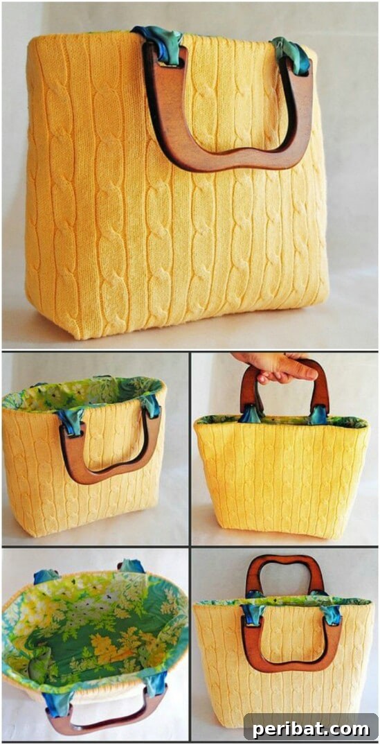Sweater Salvation: Crafting New Life from Old Knits 21 Sweater Purse - 50 Amazingly Creative Upcycling Projects For Old Sweaters