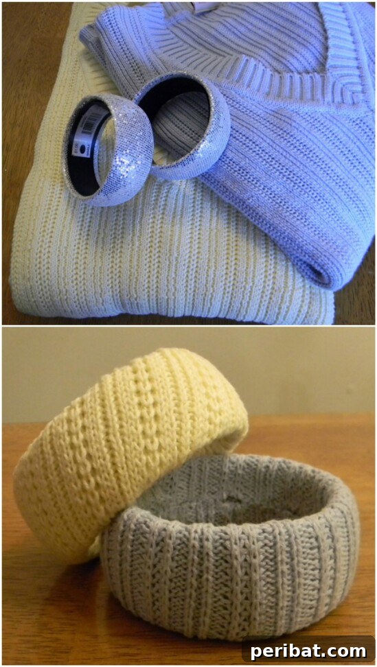 Sweater Salvation: Crafting New Life from Old Knits 29 Sweater Bangles - 50 Amazingly Creative Upcycling Projects For Old Sweaters