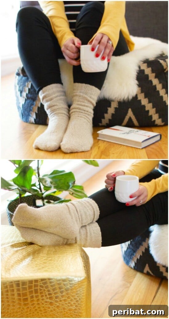 Sweater Salvation: Crafting New Life from Old Knits 41 DIY Cozy Sweater Socks - 50 Amazingly Creative Upcycling Projects For Old Sweaters