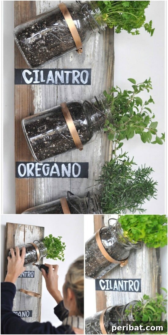 DIY Herb Garden Jars - 30 Mind Blowing DIY Mason Jar Organizers You’ll Want To Make Right Away