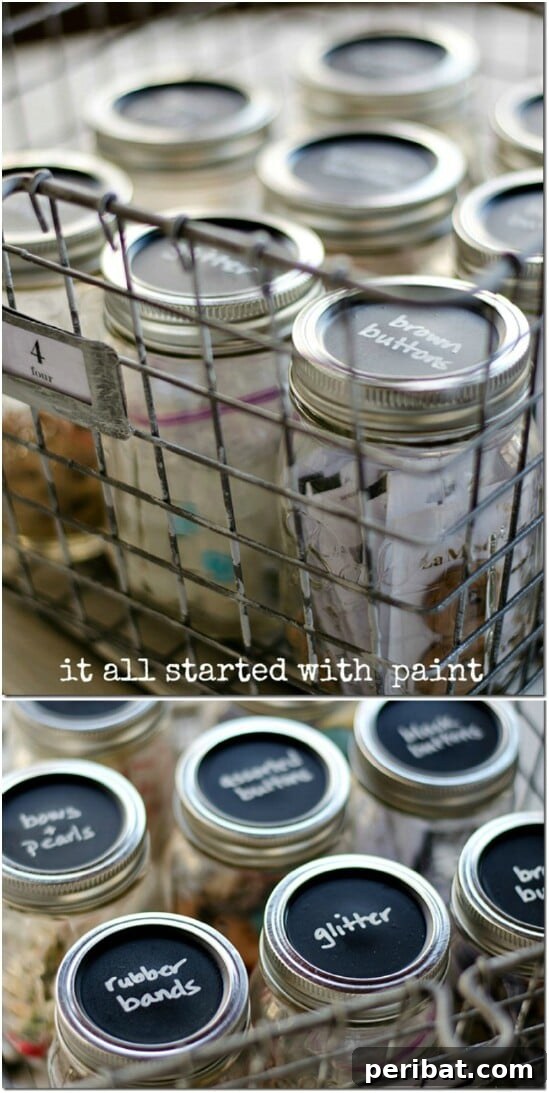 DIY Craft Storage - 30 Mind Blowing DIY Mason Jar Organizers You’ll Want To Make Right Away