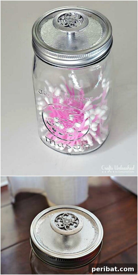 Handled Canisters - 30 Mind Blowing DIY Mason Jar Organizers You’ll Want To Make Right Away
