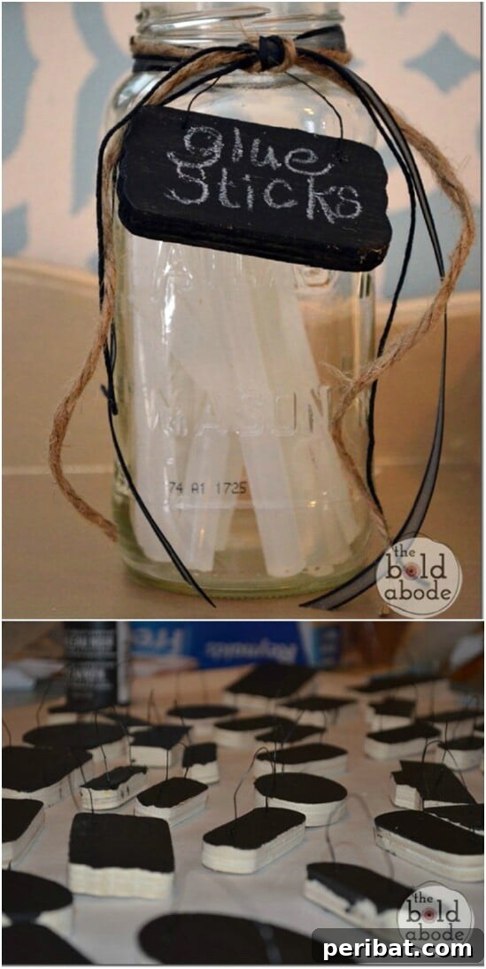 Glue Stick Organizer - 30 Mind Blowing DIY Mason Jar Organizers You’ll Want To Make Right Away