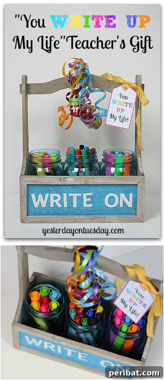 Teacher’s Organization Gift - 30 Mind Blowing DIY Mason Jar Organizers You’ll Want To Make Right Away