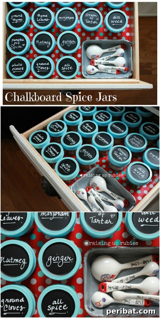 DIY Mason Jar Spice Rack - 30 Mind Blowing DIY Mason Jar Organizers You’ll Want To Make Right Away
