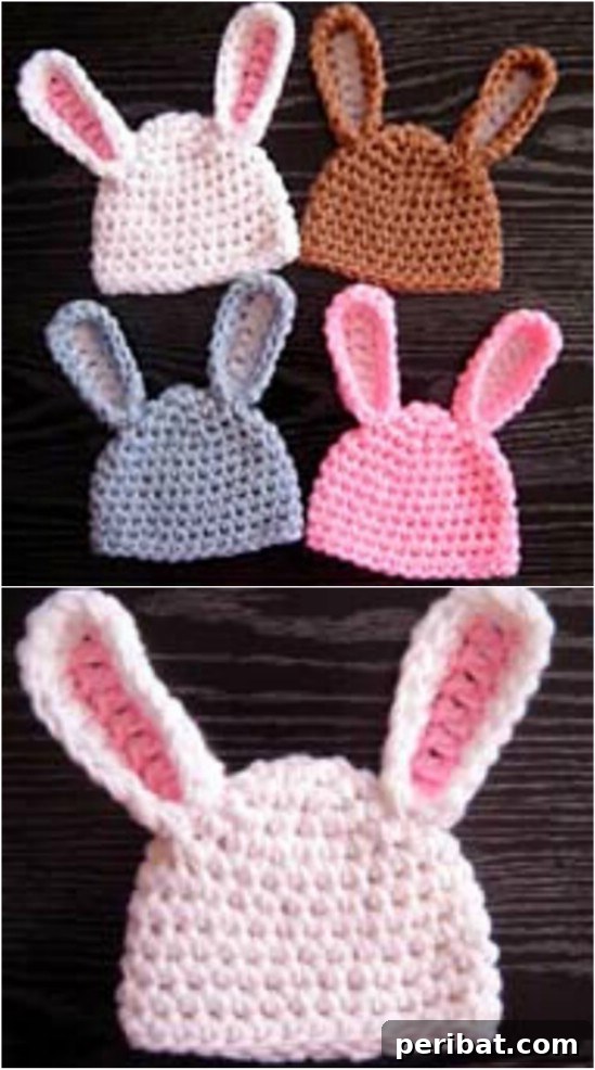 Easy Crochet 120 Free Patterns for Beginners 111 Baby Bunny Hat