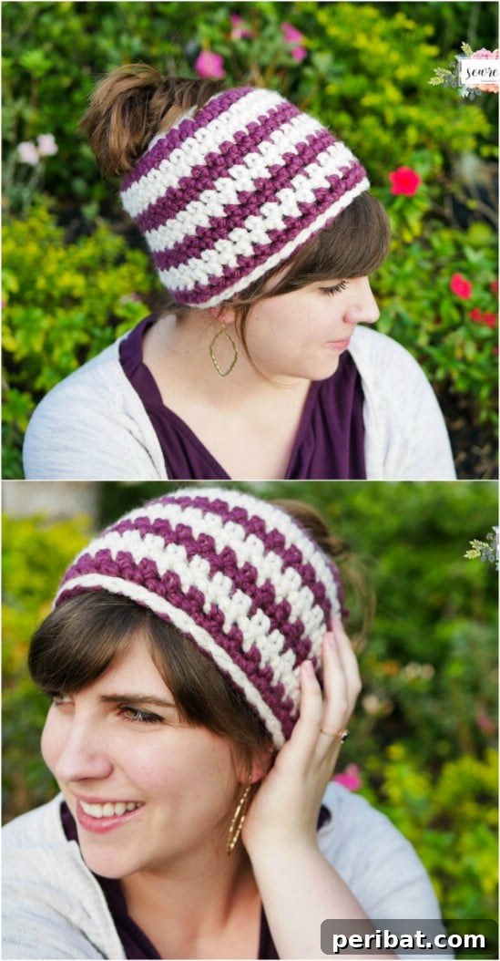 Easy Crochet 120 Free Patterns for Beginners 116 Easy To Crochet Bun Beanie