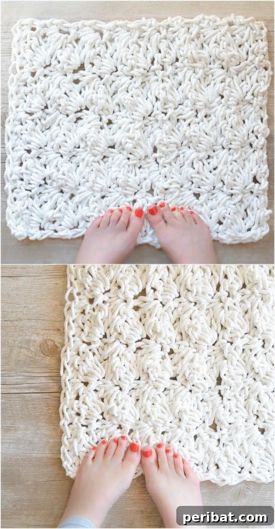Easy Crochet 120 Free Patterns for Beginners 118 Rope Crocheted Bath Mat