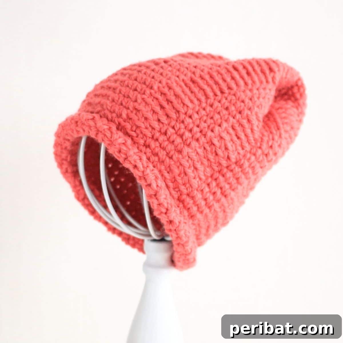 Easy Crochet 120 Free Patterns for Beginners 20 Pink hat on stand