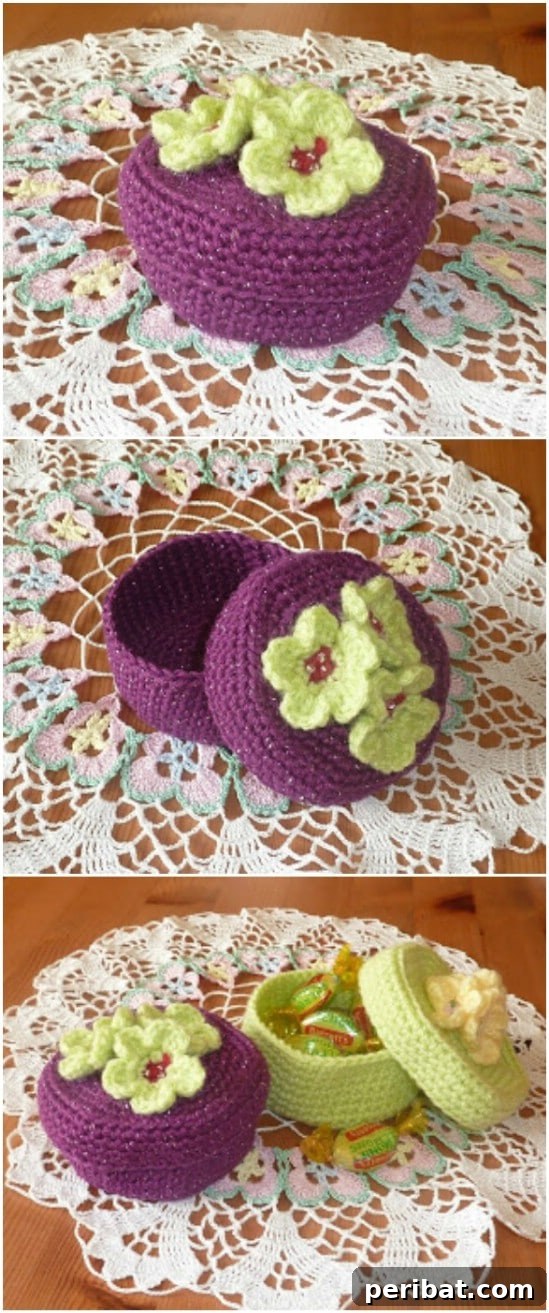 Easy Crochet 120 Free Patterns for Beginners 34 Handmade Crochet Trinket Boxes