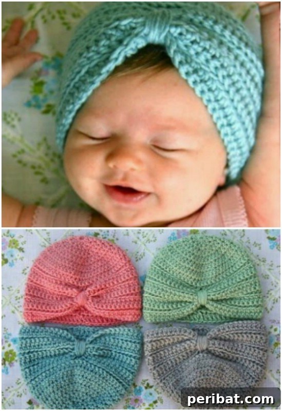 Easy Crochet 120 Free Patterns for Beginners 44 Cute Baby Turban