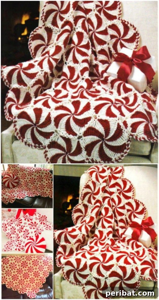 Easy Crochet 120 Free Patterns for Beginners 45 Crochet Peppermint Swirl Afghan