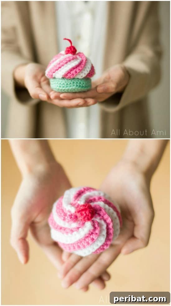 Easy Crochet 120 Free Patterns for Beginners 56 DIY Swirly Crocheted Cupcake