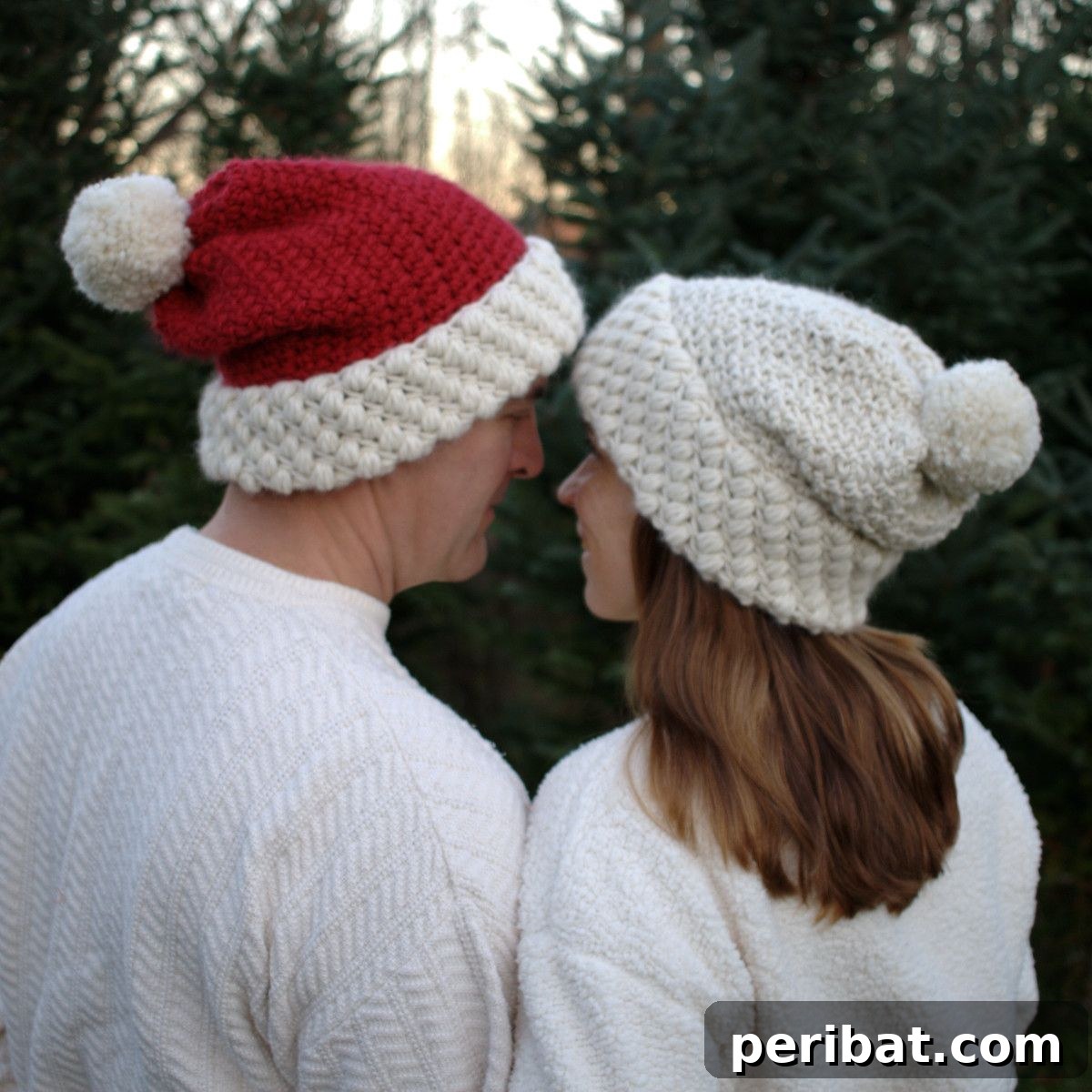 Easy Crochet 120 Free Patterns for Beginners 7 Red and white hat with pom pom