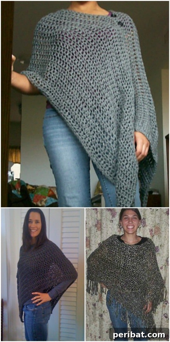 Easy Crochet 120 Free Patterns for Beginners 63 Easy Customizable Poncho