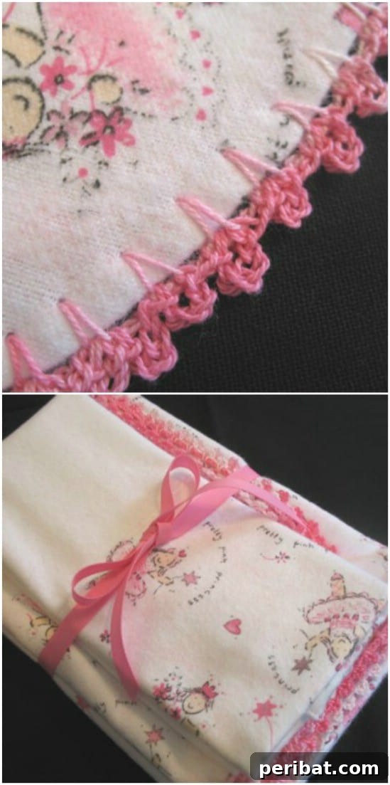 Easy Crochet 120 Free Patterns for Beginners 68 Crocheted Edge Baby Blankets