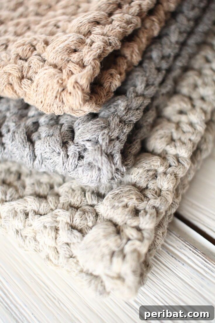 Easy Crochet 120 Free Patterns for Beginners 8 Cream tan and grey dishcloths