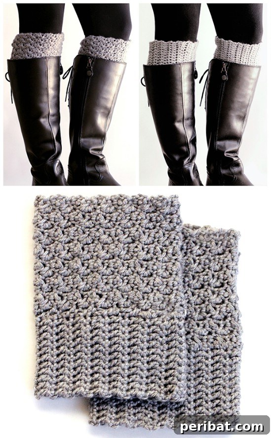 Easy Crochet 120 Free Patterns for Beginners 71 Easy Reversible Boot Cuffs