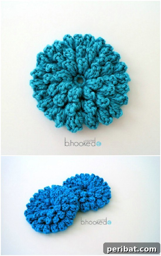Easy Crochet 120 Free Patterns for Beginners 76 Popcorn Stitch Flower