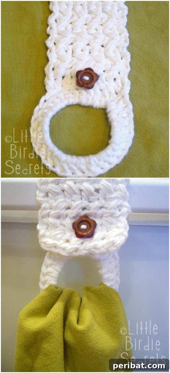 Easy Crochet 120 Free Patterns for Beginners 87 Crocheted Towel Holder