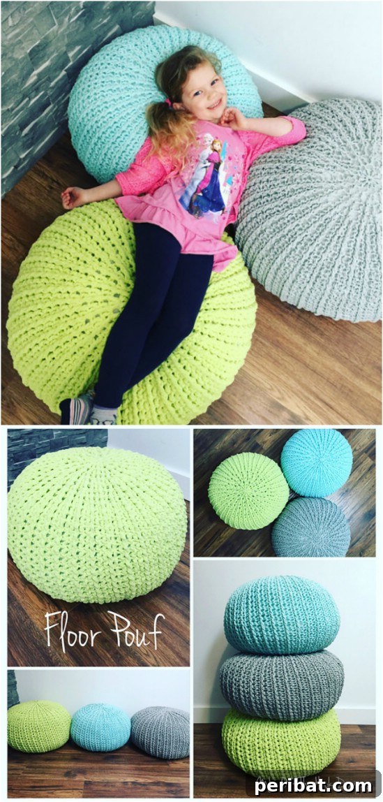 Easy Crochet 120 Free Patterns for Beginners 97 Relaxing Floor Pouf