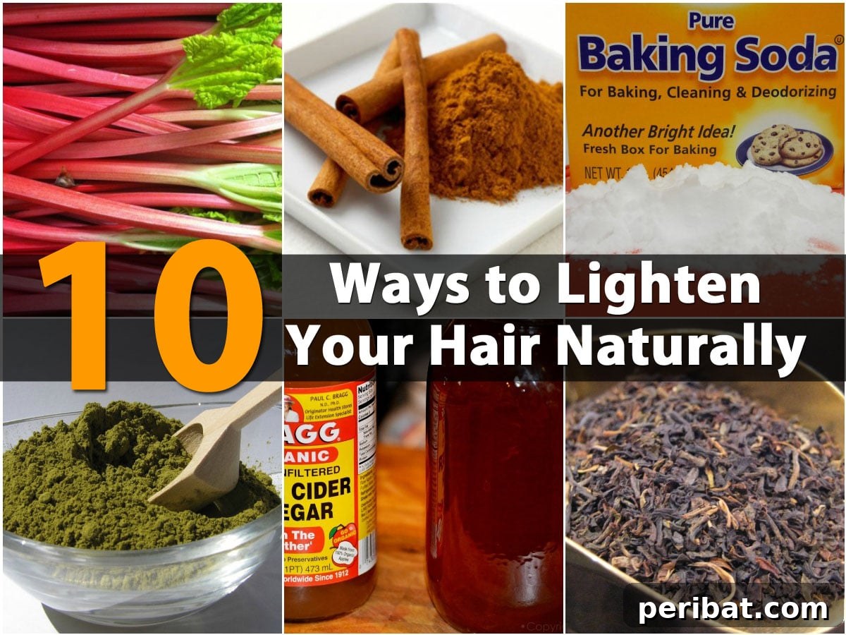 Kitchen Secrets for Naturally Lighter Hair 2 hair lightening