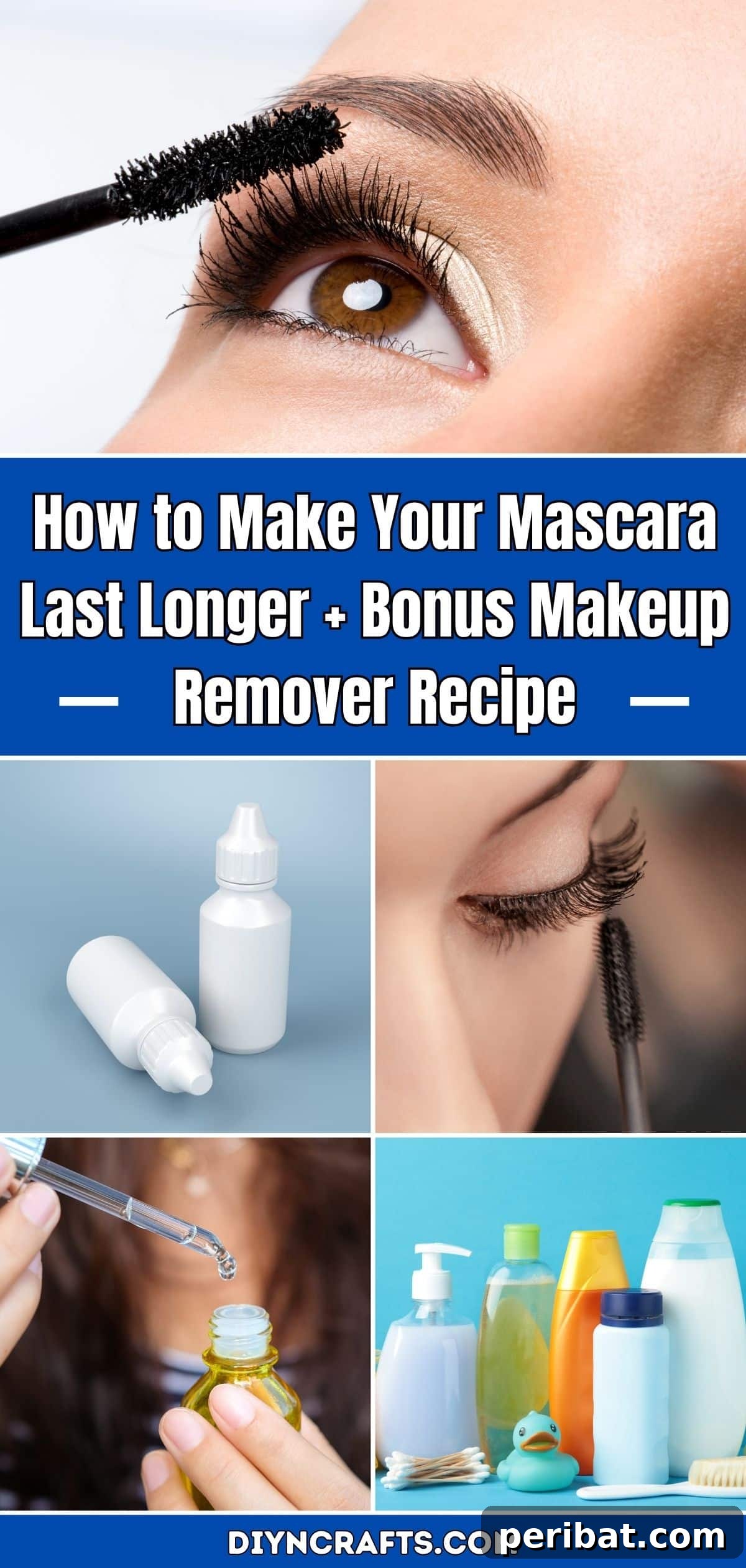 Unlock All-Day Mascara With Our DIY Remover Secret 2 How to Make Your Mascara Last Longer + Bonus Makeup Remover Recipe pinterest image