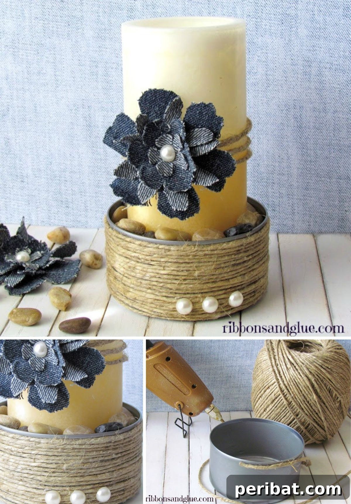 Shabby Chic Candle Holder