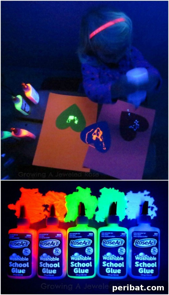 Two Ingredient Glowing Glue DIY Craft
