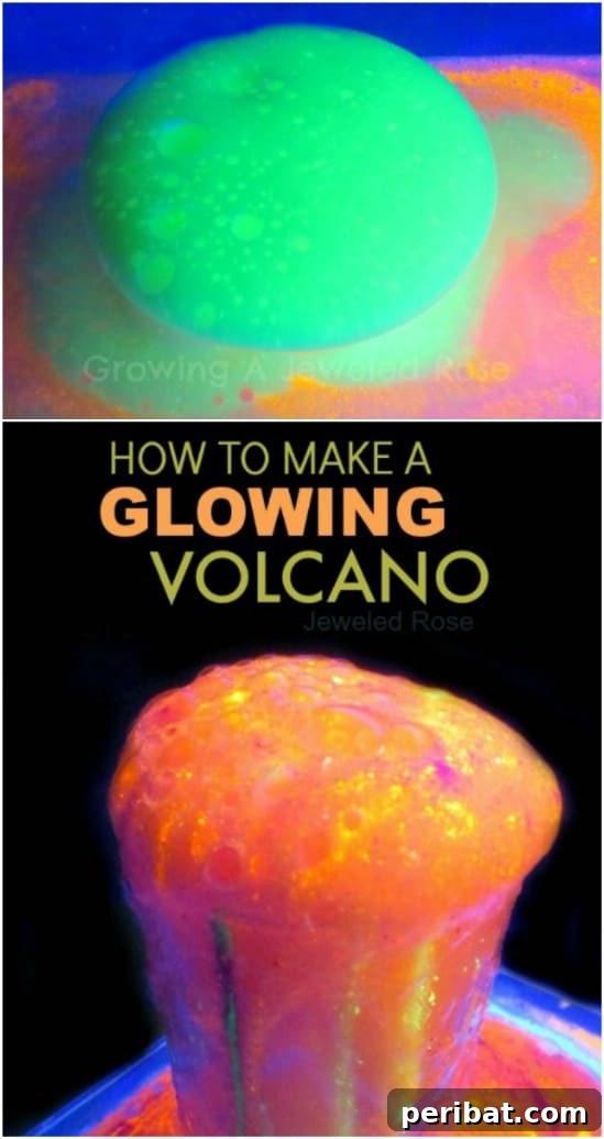 DIY Glowing Volcano Science Project