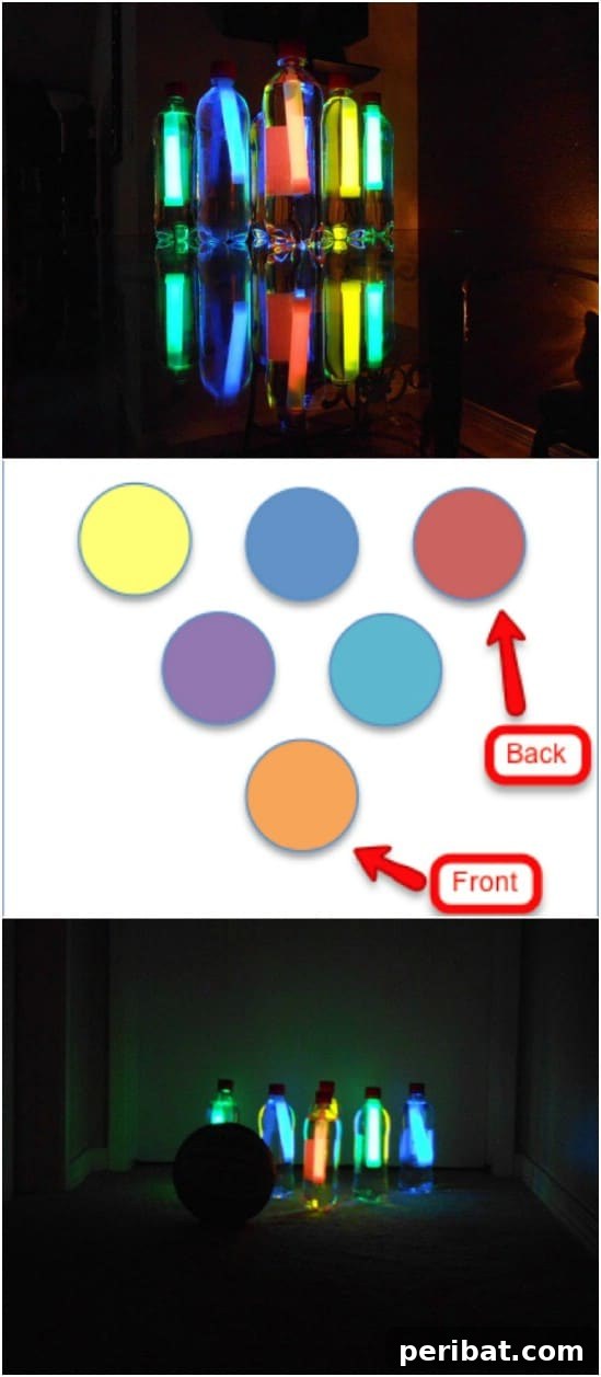 Glow In The Dark Bowling DIY for Kids