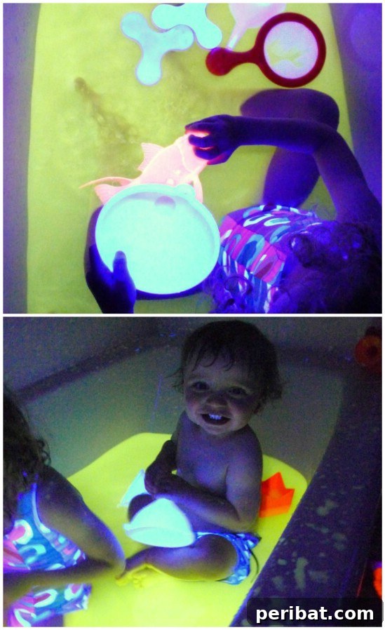 Glow In The Dark Bath Time Fun with Healthy Water