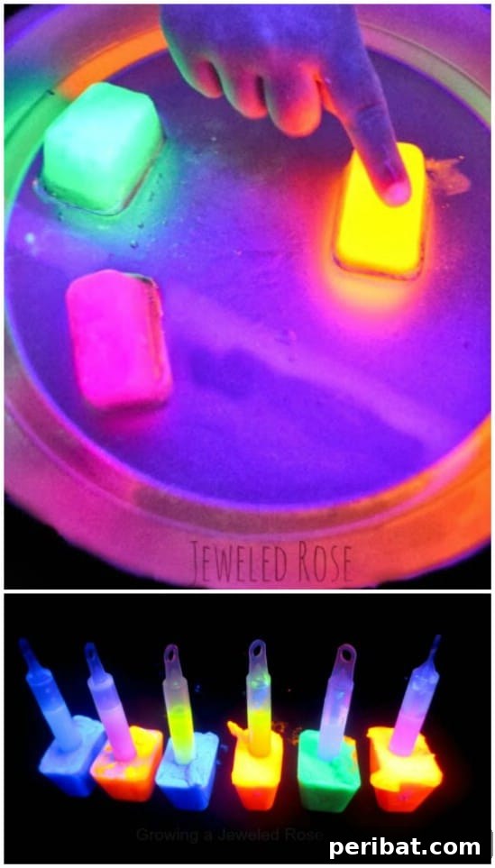 Amazing Glowing Science Project Oil and Ice