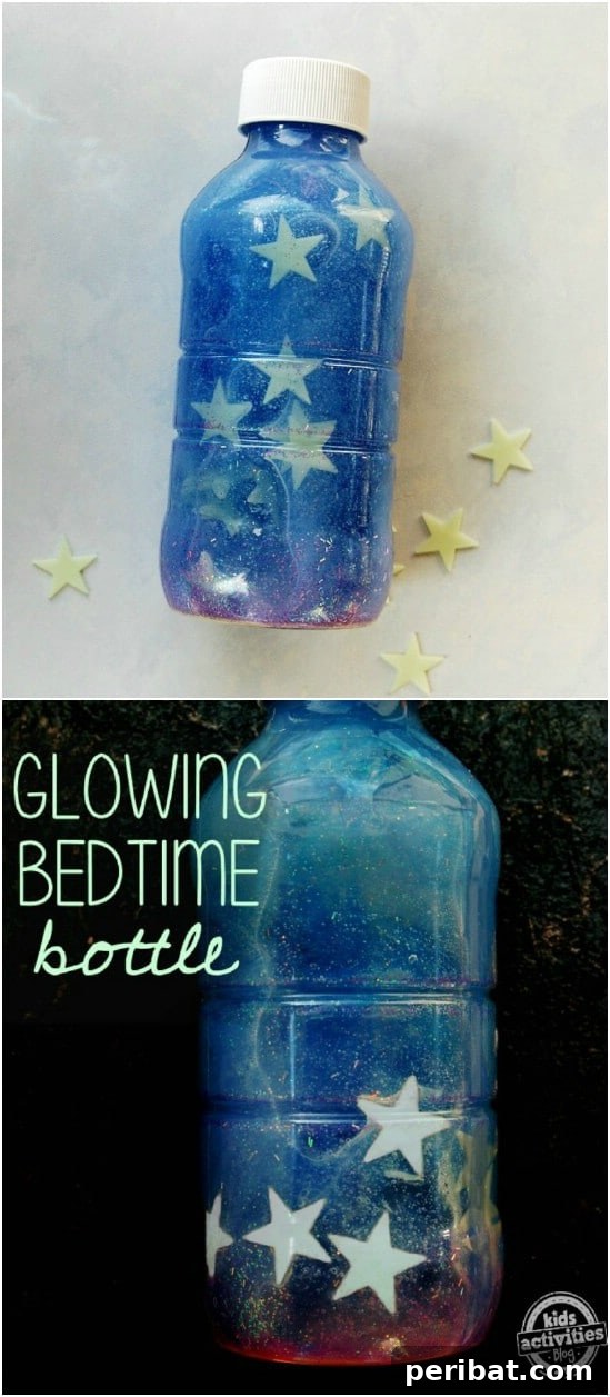 Glowing Bedtime Bottle Calming Sensory Craft