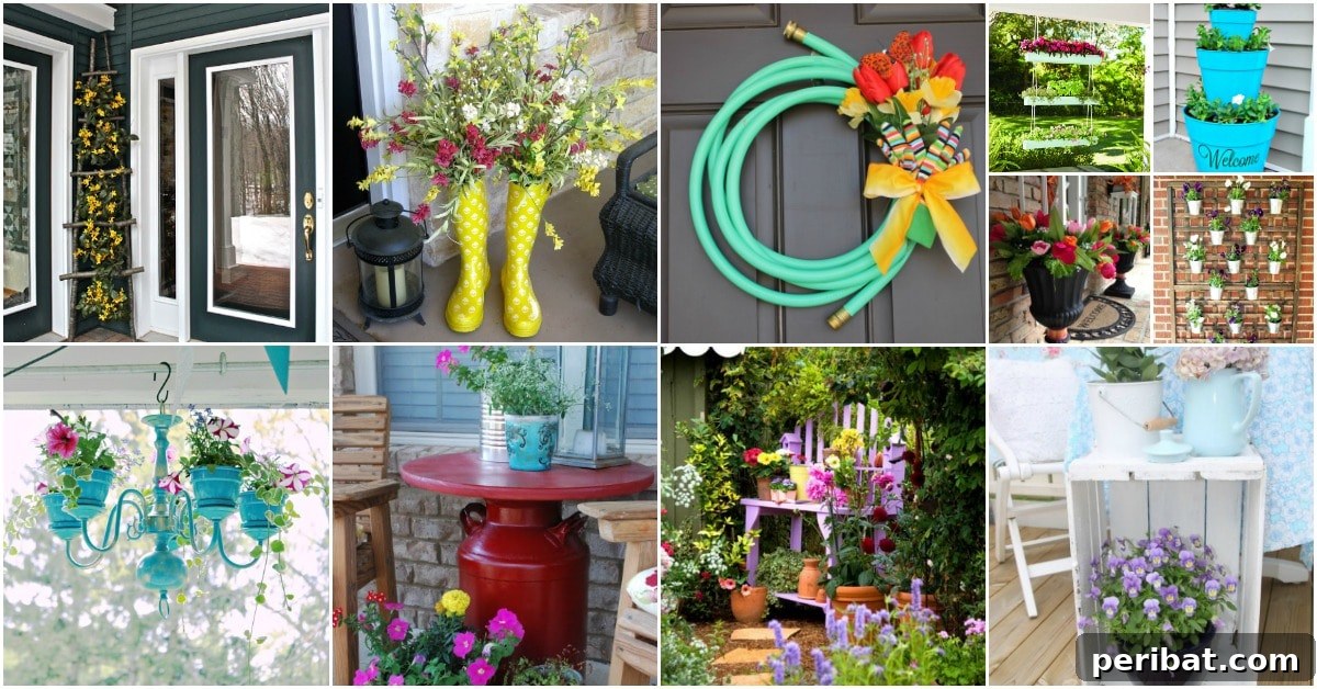 Eskiye Yeni Hayat: 25 Kendin Yap Bahar Veranda Dekorasyon Fikri 2 25 Creative DIY Spring Porch Decorating Ideas – It’s All About Repurposing! {With tutorial links}