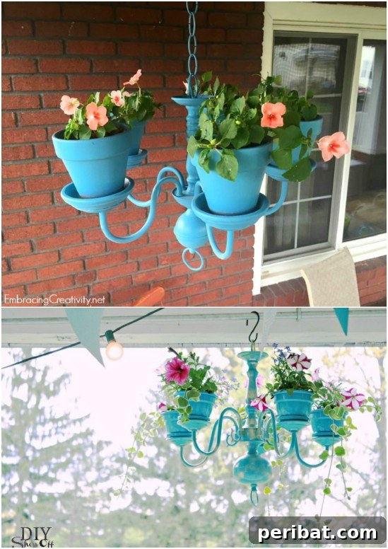 Handmade Chandelier Planter