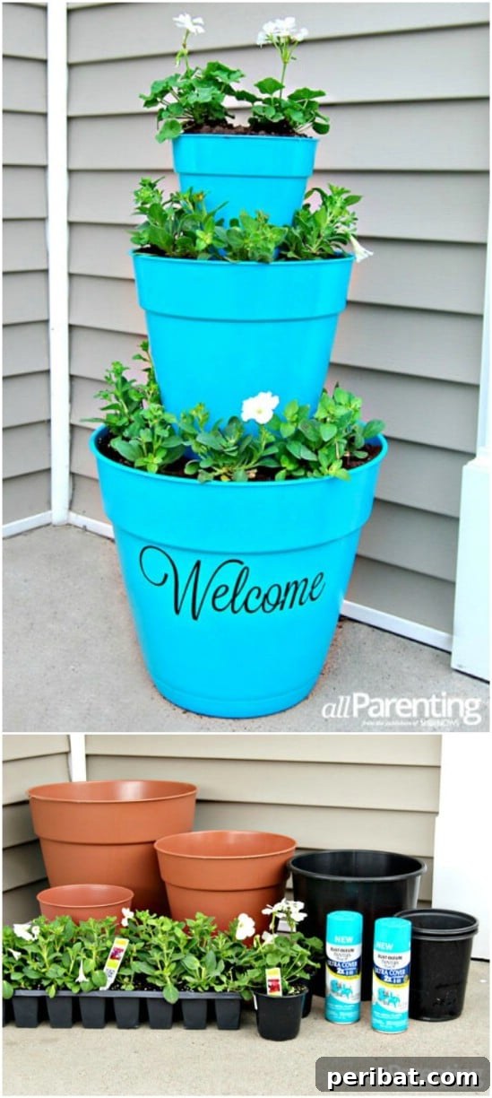 Stacked Pot Planter