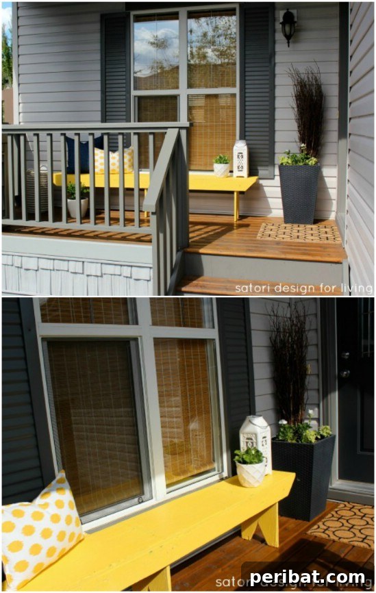 Colorful Garden Bench