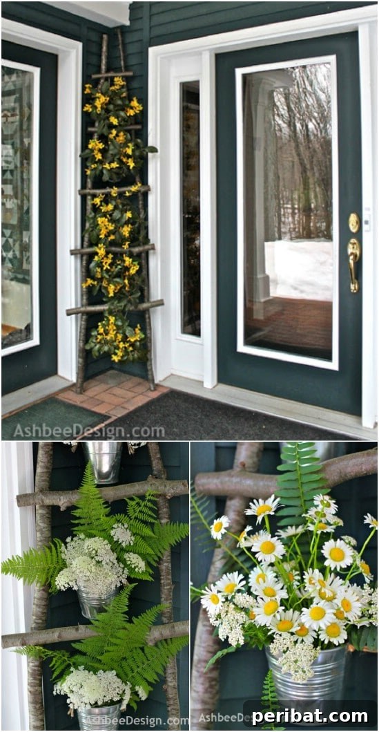 DIY Twig Ladder