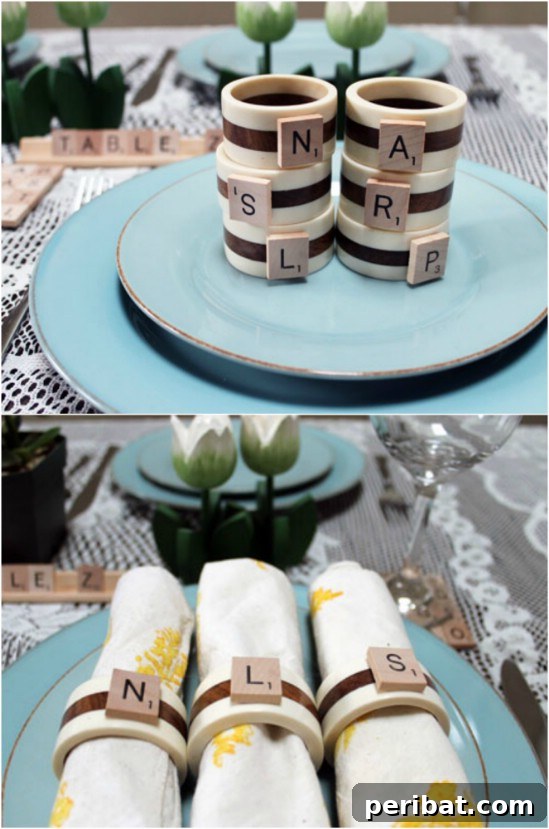 Scrabble Tile Napkin Rings