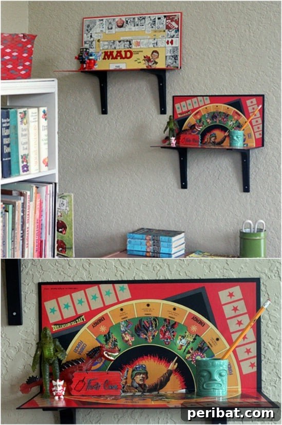 DIY Board Game Shelves
