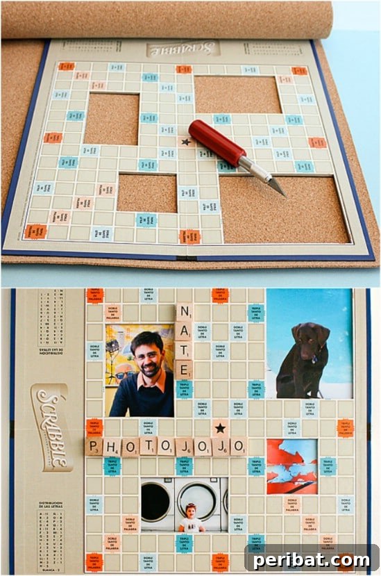 Scrabble Board Picture Frame