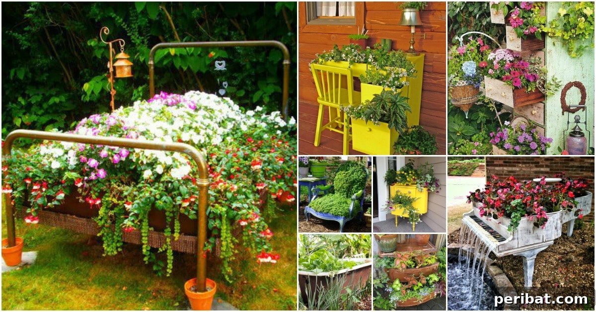 Repurposed Furniture Garden Ideas