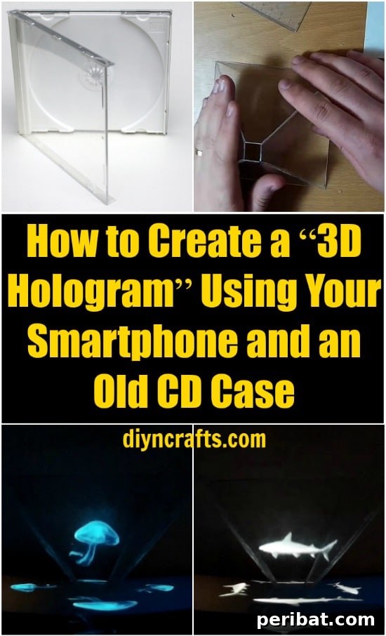 How to Create a “3D Hologram” Using Your Smartphone and an Old CD Case